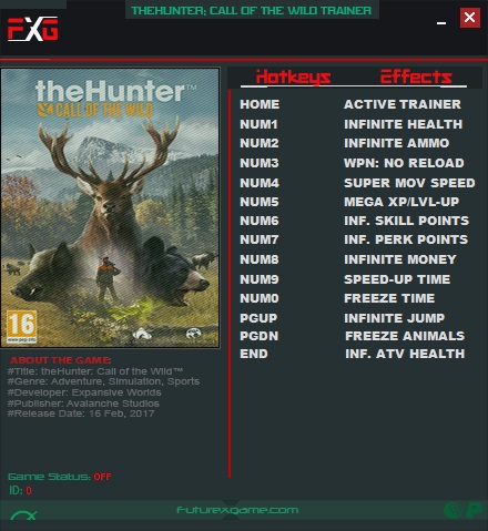 theHunter : Call of the Wild v1.14 (64Bits) Trainer +13